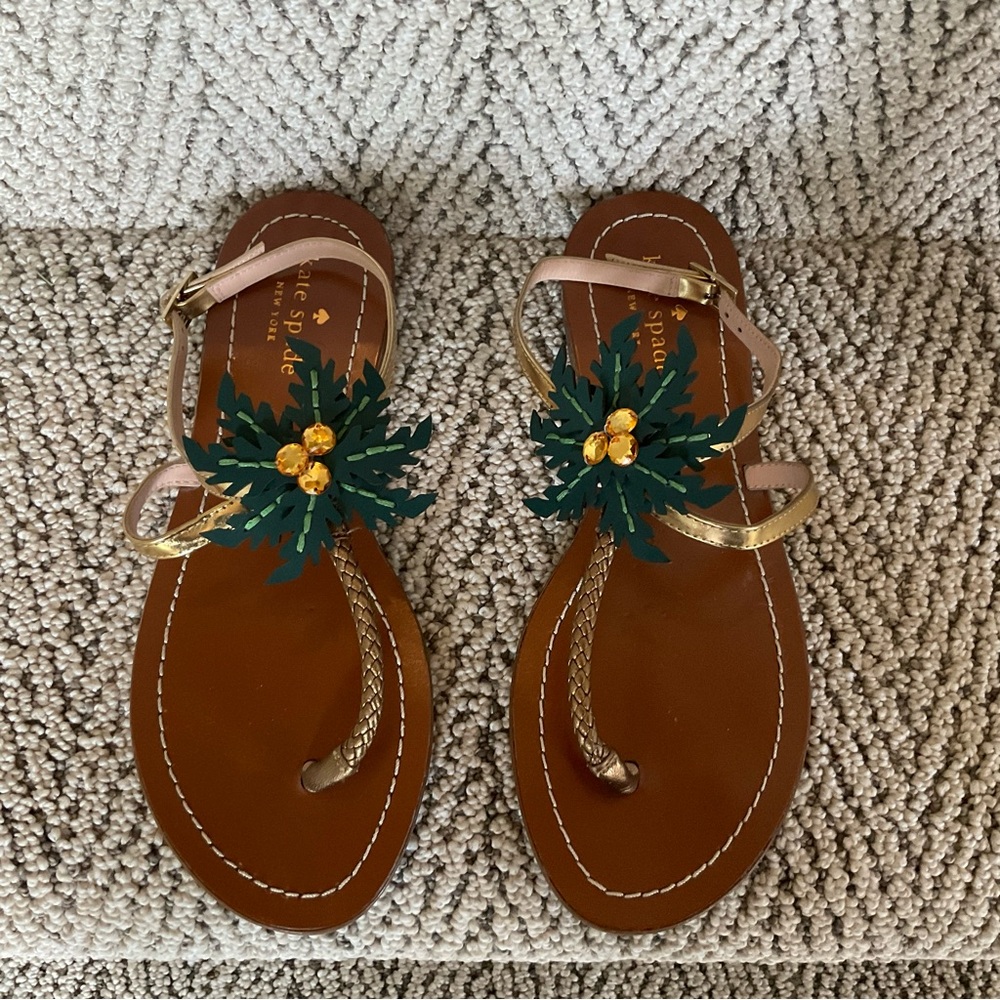 Kate Spade Fun Palm Tree Sandals